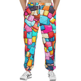 Men's Sweatpants Colorful Blocks