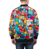 Bomber Jacket Colorful Blocks