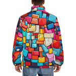 Down-Padded Puffer Jacket Colorful Blocks