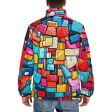 Down-Padded Puffer Jacket Colorful Blocks