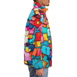 Down-Padded Puffer Jacket Colorful Blocks