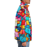 Down-Padded Puffer Jacket Colorful Blocks