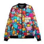 Bomber Jacket Colorful Blocks