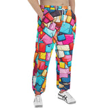 Men's Sweatpants Colorful Blocks