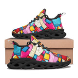 Sports Sneakers Colorful Blocks