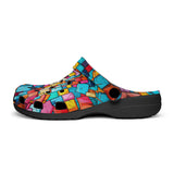 Classic Clogs Colorful Blocks