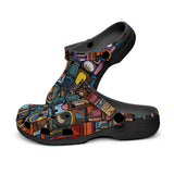 Classic Clogs Colorful Abstract Art Mosaic