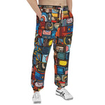 Men's Sweatpants Colorful Abstract Art Mosaic