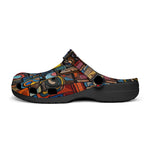 Classic Clogs Colorful Abstract Art Mosaic