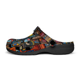 Classic Clogs Colorful Abstract Art Mosaic