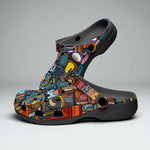 Classic Clogs Colorful Abstract Art Mosaic