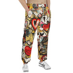 Men's Sweatpants Love Symbols Graffiti