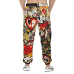 Men's Sweatpants Love Symbols Graffiti