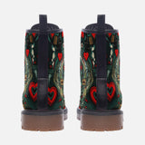 Leather Boots Graffiti Hearts Abstraction