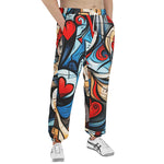 Men's Sweatpants Urban Abstract Heart Graffiti