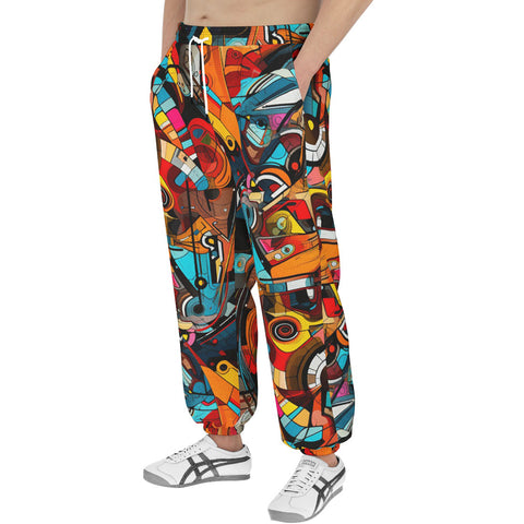 Men's Sweatpants Colorful Art Abstracton