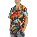 Hawaiian Shirt Colorful Art Abstracton