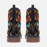 Leather Boots Colorful Art Abstracton