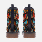 Leather Boots Colorful Art Abstracton