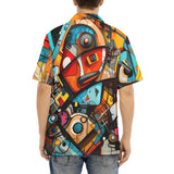 Hawaiian Shirt Colorful Art Abstracton