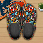 Classic Clogs Colorful Art Abstracton
