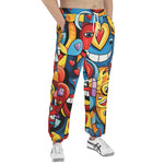 Men's Sweatpants Hearts with Smile Graffiti