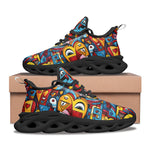 Sports Sneakers Colorful Heart Shapes Graffiti