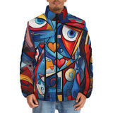 Down-Padded Puffer Jacket Graffiti Love Hearts