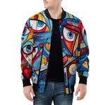 Bomber Jacket Graffiti Love Hearts