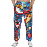 Men's Sweatpants Graffiti Love Hearts