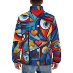 Down-Padded Puffer Jacket Graffiti Love Hearts