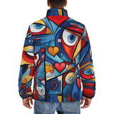 Down-Padded Puffer Jacket Graffiti Love Hearts