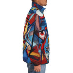 Down-Padded Puffer Jacket Graffiti Love Hearts