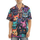 Hawaiian Shirt Colorful Cats