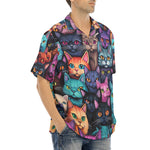 Hawaiian Shirt Colorful Cats