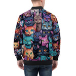 Bomber Jacket Colorful Cats