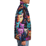 Down-Padded Puffer Jacket Colorful Cats