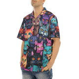 Hawaiian Shirt Colorful Cats