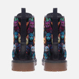 Leather Boots Colorful Cats