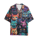 Hawaiian Shirt Colorful Cats