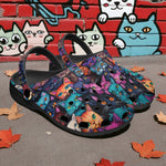 Classic Clogs Colorful Cats