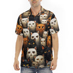 Men's Polo Shirt Cute Cats Art