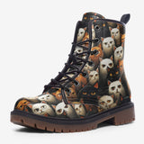 Leather Boots Cute Cats Art