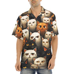 Hawaiian Shirt Cute Cats Art