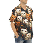 Hawaiian Shirt Cute Cats Art