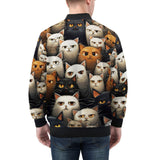 Bomber Jacket Cute Cats Art