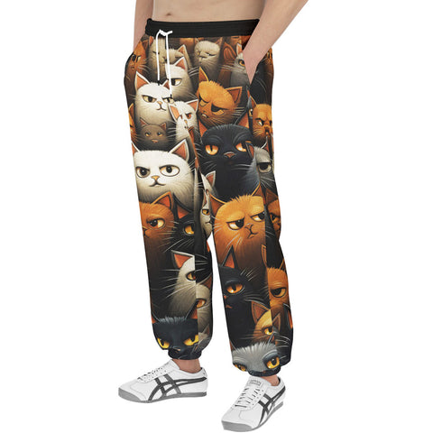 Men's Sweatpants Cute Cats Art