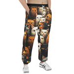 Men's Sweatpants Cute Cats Art