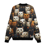 Bomber Jacket Cute Cats Art