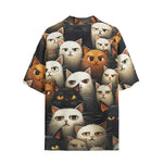 Hawaiian Shirt Cute Cats Art